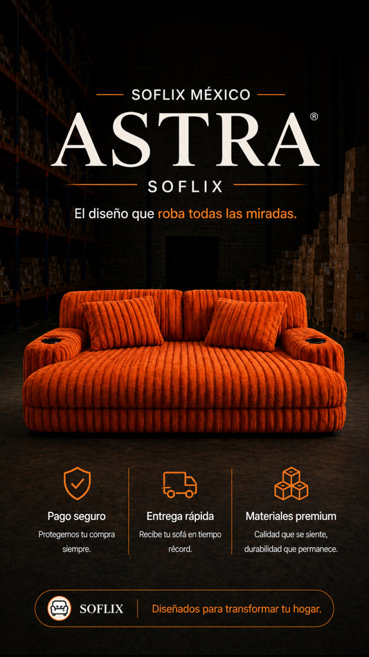 SOFLIXMÉXICO® ASTRA — El sofá que redefine el confort.