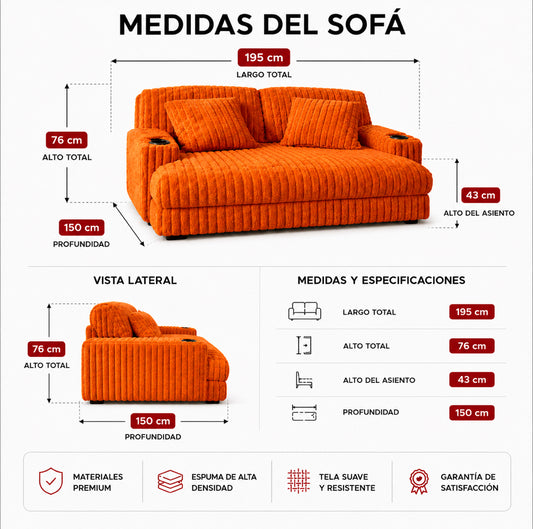 SOFLIXMÉXICO® ASTRA — El sofá que redefine el confort.