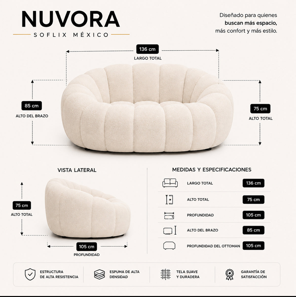 SOFLIXMÉXICO® NUVÉ — El sofá que todos quieren tener este 2026.